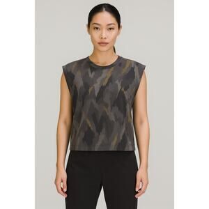 Lululemon Take The Moment Cropped Tank x Robert Geller in Size L/XL in Camo